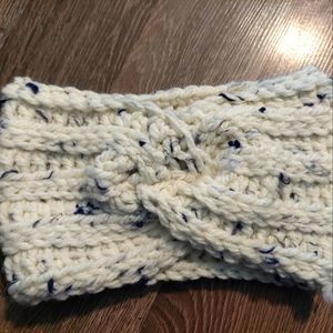 White speckled twisted headband